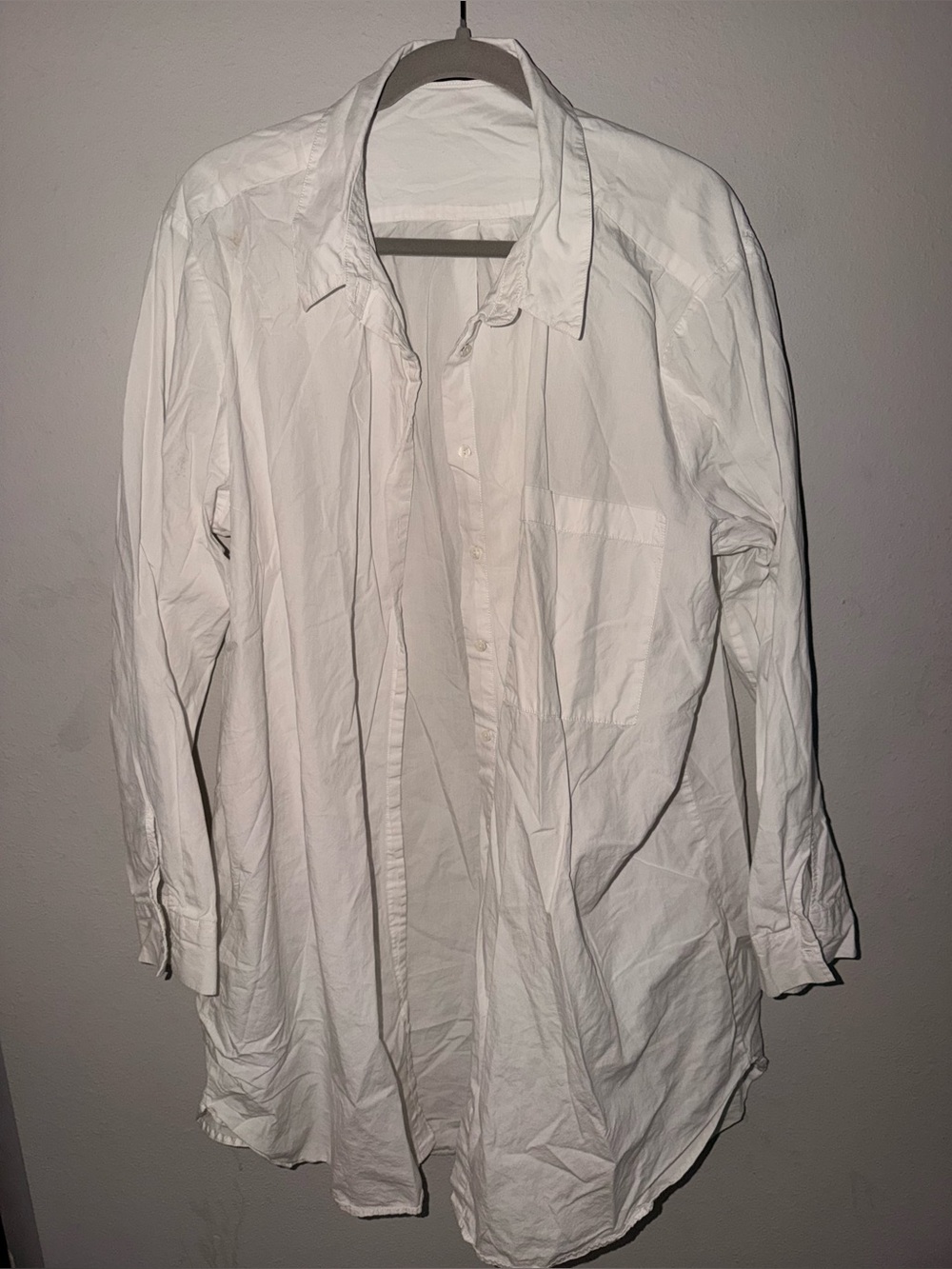 Classic David Jones White Button-Up Shirt